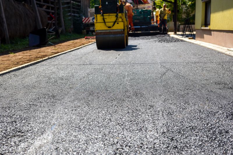 Professional Asphalt Paving Crew